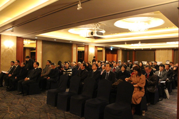 Attendees at the meeting listen a speech made by Ramzi Teymurov of Azerbaijan (at left unseen).