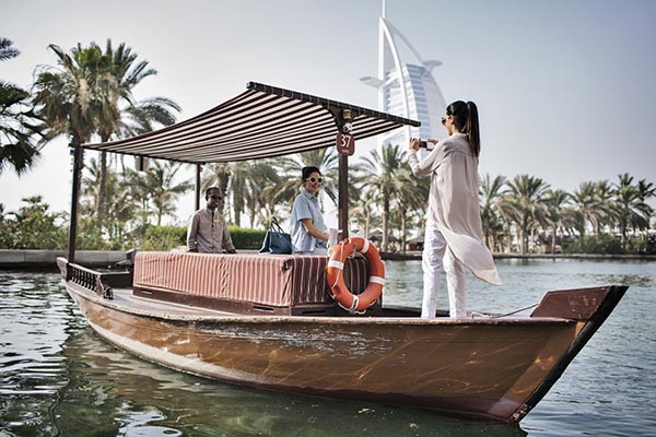 Abra ride in the Dubai Water Canal