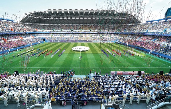 대전 월드컵 경기장에서의 평화축구 행사