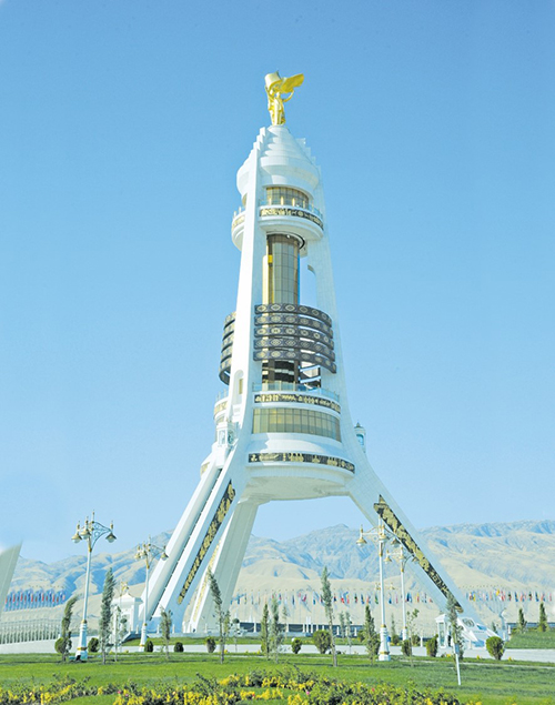 Arch of Neutrality in Ashgabat, Turkmenistan
