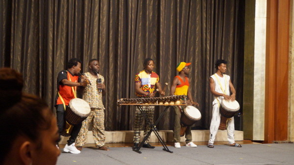 10. Cote d’Ivoire students present traitional performance of their country.