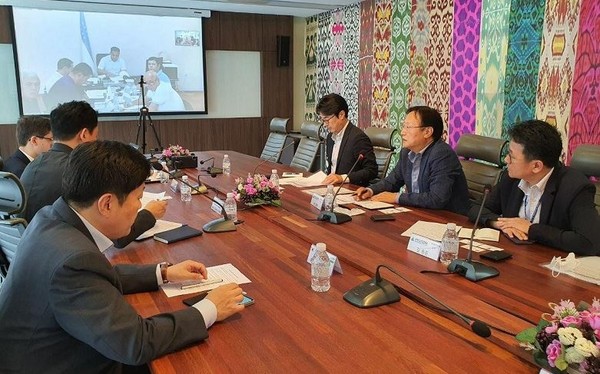 페르가나 주정부와 «Hyundai Engineering Co., Ltd.» 열발전소 리모델링 프로젝트 실행에 대한 화상회의 (8월 4일 한 우즈베키스탄 비즈니스 협회)