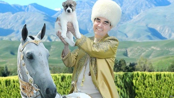 The Turkmen leader takes great pride of his country's breeds