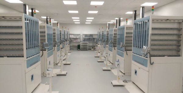 JVM's flagship product "New Slide Premier (NSP)" has successfully settled in a pharmaceutical factory-type pharmacy in Europe./ Courtesy of JVM
