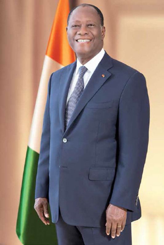 President Alassane Ouattara of cote d'ivoire