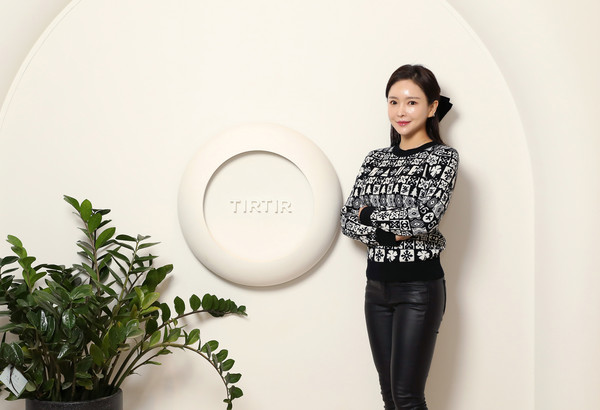 TIRTIR CEO Lee Yu-bin poses for the camera at TIRTIR office in Mapo-gu, Seoul