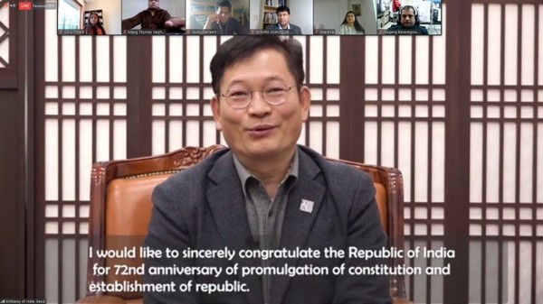 Rep. Song Young-gil expresses congratulations on the Republic Day of Indi.