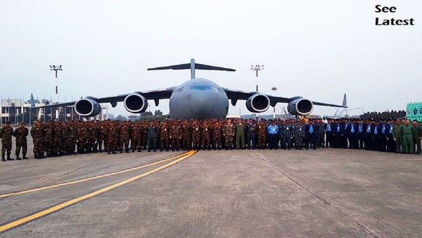 Ahead of India Republic Day Parade 2021, A 122 member Bangladesh marching contingent arrives in India