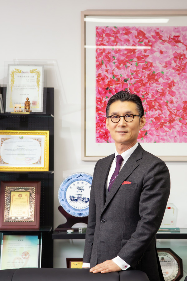 FACO Chairman Lee Bum-heon poses for the camera at his office in Seoul.