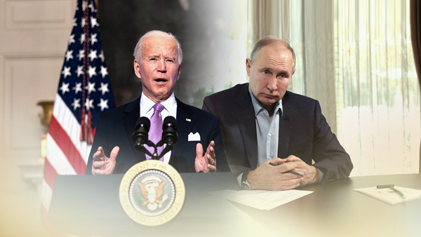 (왼쪽부터) 조바이든 미국 대통령, 블라디미르 푸틴 러시아 대통령 (사진제공: 연합뉴스)