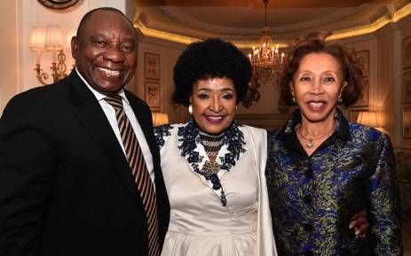 President Ramaphosa (left) with members of the First Family