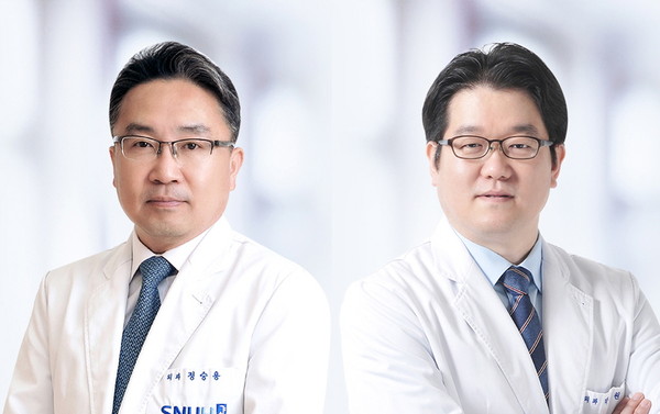 (왼쪽부터) 서울대병원 대장항문외과 정승용 교수, 박지원 교수