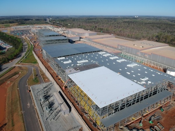 View of SK Innovation's battery plant in Georgia, USA