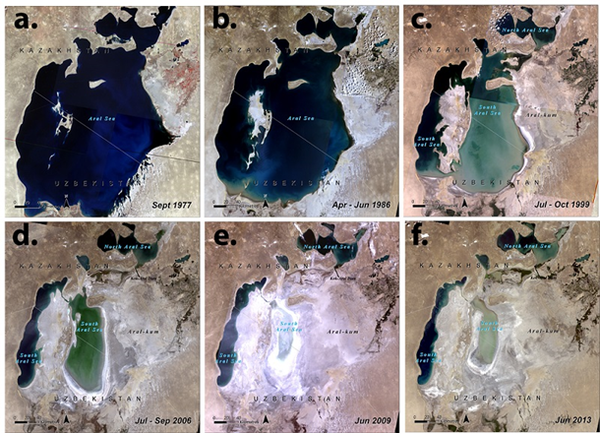 Depletion of the Aral Sea