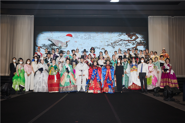The 3rd Global K Hanbok Model Contest is held at the Ramada Renaissance Hotel in Seoul in May 2021.