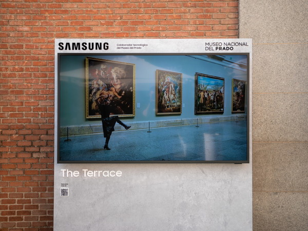 Photo shows the Terrace of Samsung. Samsung Electronics and the Museo Nacional del Prado have partnered to offer an all-new multimedia experience for the visitors of the Prado Museum in Spain.