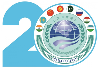 Logo marking the 20th anniversary of the Shanghai Cooperation Organization