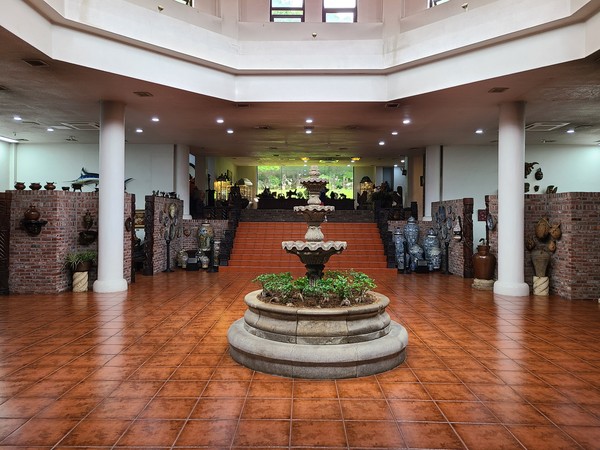 A view of the lobby of the museum attached to the Latin American Cultural Center