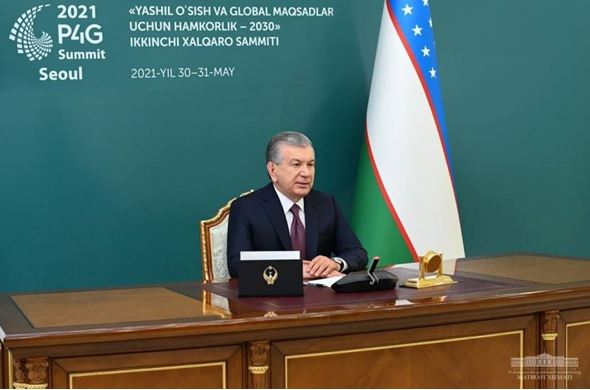 President of Uzbekistan takes part in 2021 P4G Summit
