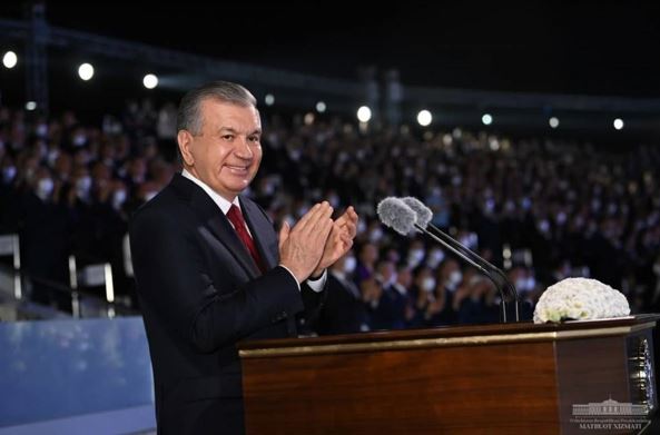 President of the Republic of Uzbekistan Shavkat Mirziyoyev delivered a speech and congratulated all people on the 30th anniversary of independence