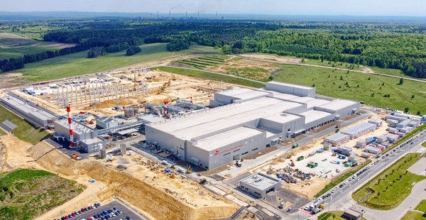 Panoramic view of SK IE Technology’s Plant 1 in Poland