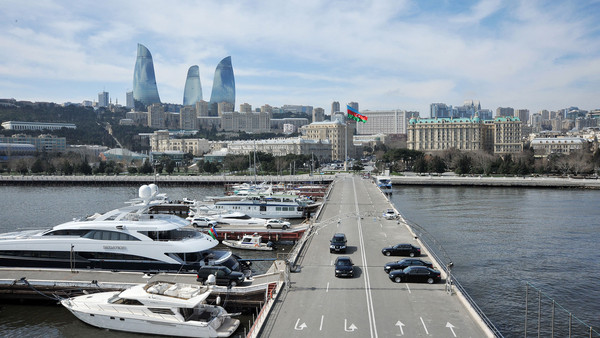 Seaview of Baku, the capital city of Azerbaijan