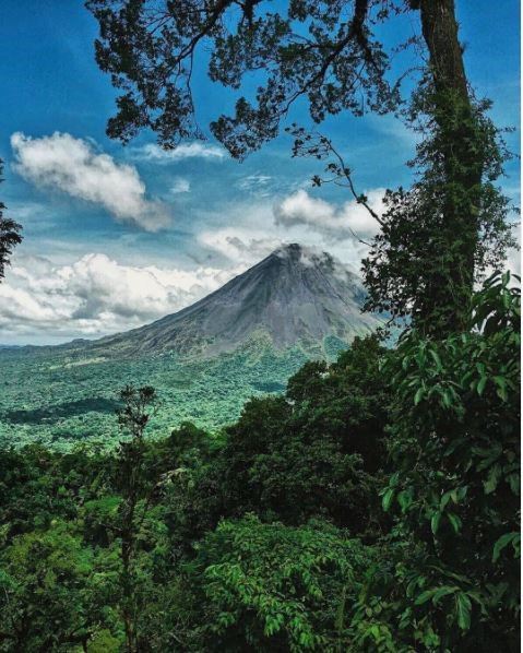 Concepción volcano, a steep symmetrical stratovolcano with a perfect shape and one of the most active volcanoes of Nicaragua.