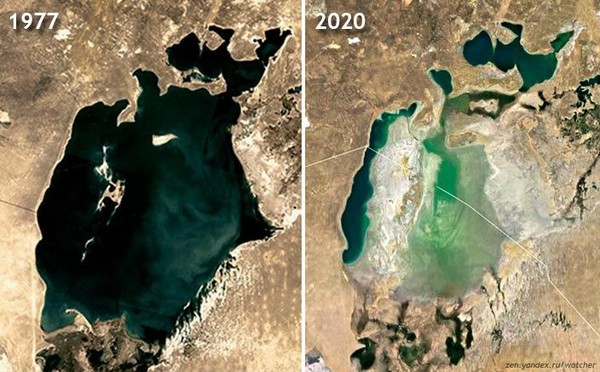 Aral Sea: yesterday and today