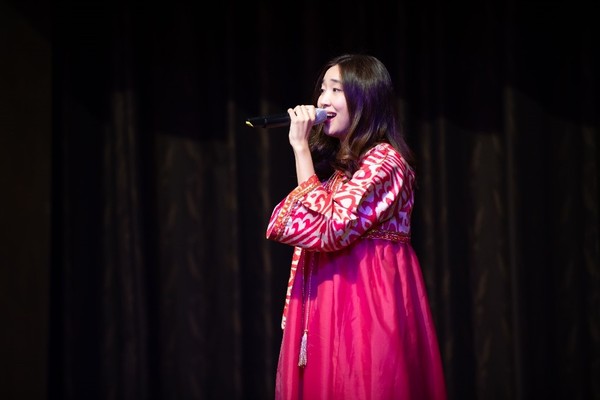 A Korean singer performs at the reception held at Lotte Hotel in Seoul on Nov. 15, 2021.