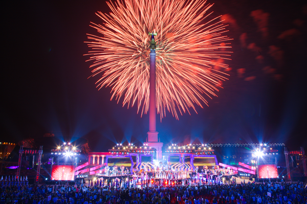 Fireworks in Nur-Sultan