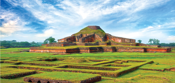 Paharpur Monastery, a UNESCO World Heritage Site, is among the best-known Buddhist viharas in the Indian Subcontinent