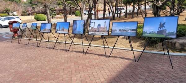 Pictures displaying the important places of Uzbekistan