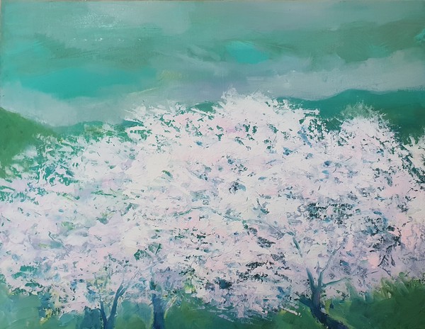 Cherry Blossom Festival by Artist Cho Woo-sook