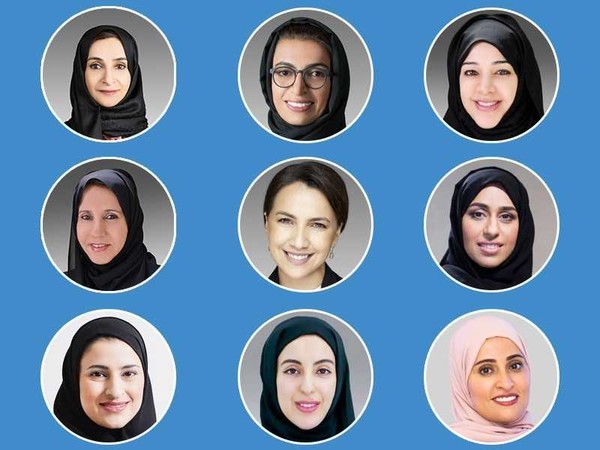 The nine female ministers in the UAE. The UAE is noted for the women power enjoyed by women in the country. It is rare in any country in the world for nine ladies to occupy the ministerial posts in the government.