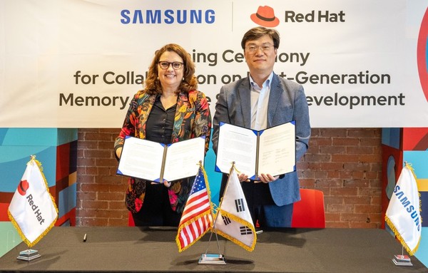 Samsung Electronics and Red Hat announced a broad collaboration on software technologies for next-generation memory solutions on May 25.