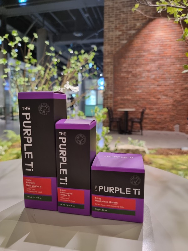 Three types of the "Purple Ti" products