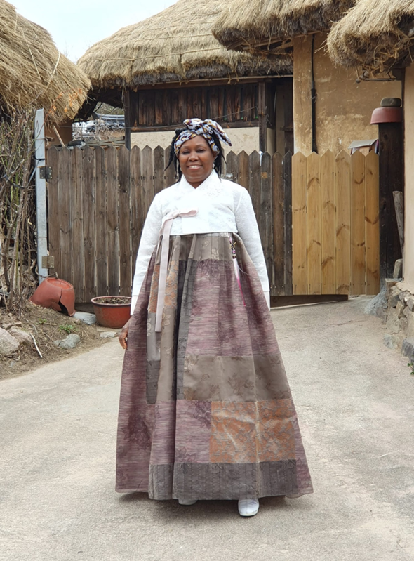 Mrs. Gaspar Martins in a Tour of Hahoe Folk Village