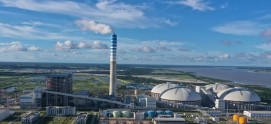 Photo shows the Payra 2×660 MW Ultra Supercritical Thermal Power Plant Project in Bangladesh. (Photo courtesy of China General Technology (Group) Holding Co., Ltd.)