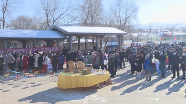 Photo shows a cultural activity held in Yueliangdi village in Mori Kazakh autonomous county, Changji Hui autonomous prefecture, northwest China's Xinjiang Uygur autonomous region in 2021. (Photo from the official website of Mori Kazakh autonomous county)