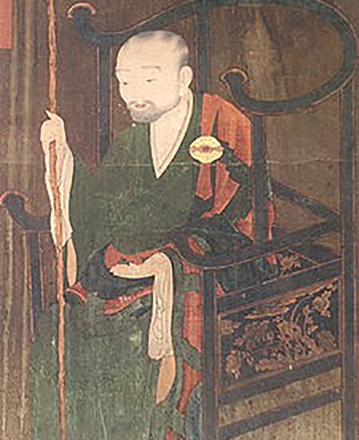 Portrait picture of noted Korean Buddhist leader, Venerable Jinul, preserved at the Songgwang-sa Buddhist Temple in Suncheon. The noted monk of the Gogyeo Dynasty (AD 1158-1210) is consdiered a historical legacy of Korea.