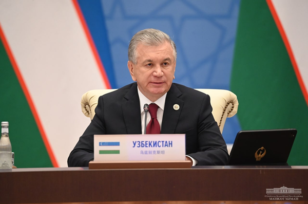 President of the Republic of Uzbekistan Shavkat Mirziyoyev, at the meeting of the Council of Heads of the Member-States of the Shanghai Cooperation Organization, city of Samarkand, September 16, 2022