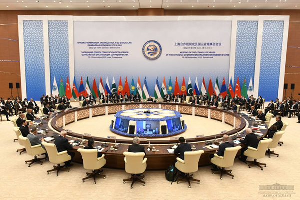 An expanded Meeting of the Council of Heads of State of the SCO in the city of Samarkand, on September 16