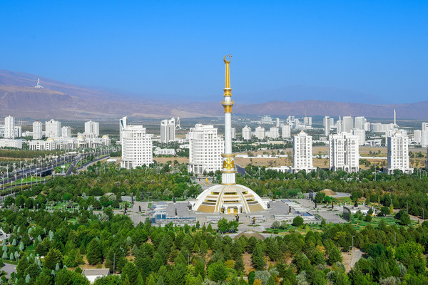 The monument of Independence of Turkmenistan