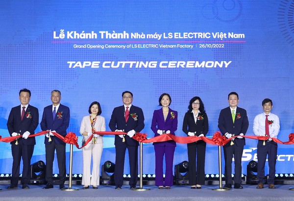The grand opening ceremony of LS Electric Vietnam factory is being held on Oct. 26, 2022.