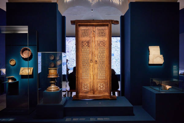 A masterpiece of art of the Temurids era - a wooden door from the Gur Emir mausoleum is among the exhibits.