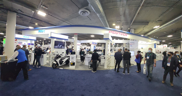 Panoramic view of CES 2022 POSCO Group Exhibition Hall