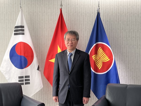 Ambassador Nguyen Vu Tung of the Socialist Republic of Viet Nam in Seoul poses for the camera after a first-hand interview meeting with The Korea Post media at the Embassy of Viet Nam in Seoul on Jan. 12, 2023