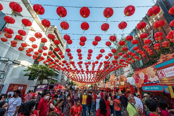 Chinese New Year celebrations are held on the Yaowarat Road, or the Chinatown, in the Thai capital of Bangkok, Jan. 22. (Photo courtesy of the Tourism Authority of Thailand)