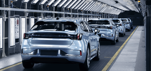 Vehicles are being manufactured in the general assembly workshop of an intelligent factory of Chinese automaker Zeekr. (Photo from the website of Zeekr)