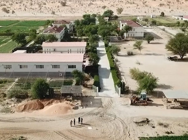 Photo shows a China-aided demonstration center of husbandry technologies in Mauritania. (Photo provided by the demonstration center)